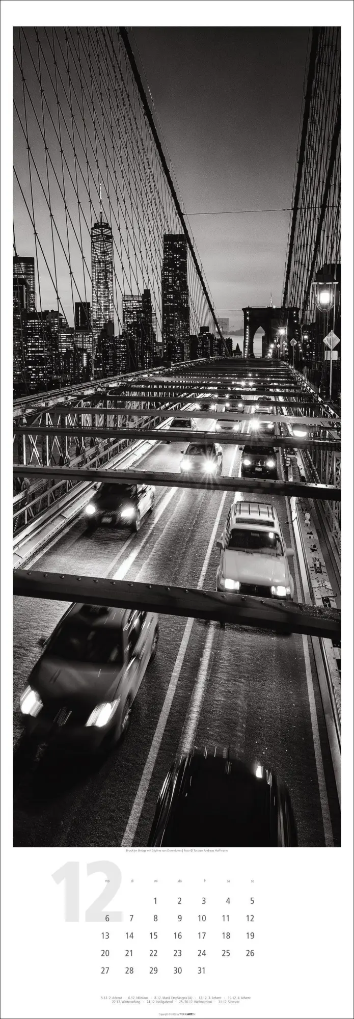 Bild: 9783839903254 | New York XXL Kalender 2027 | Torsten A. Hoffmann | Kalender | 14 S.