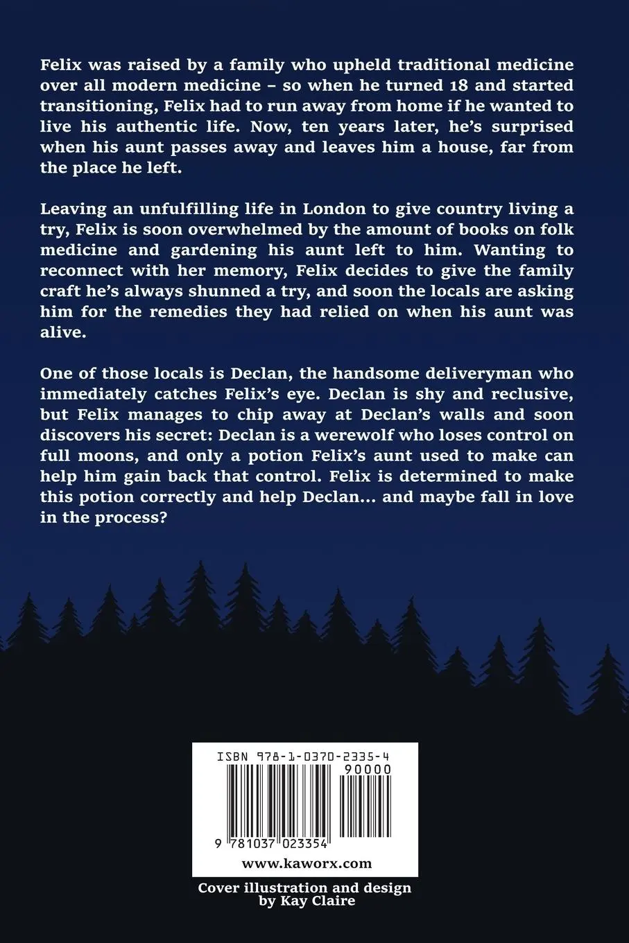 Rückseite: 9781037023354 | The Full Moon Problem | Kay Claire | Taschenbuch | Englisch | 2024
