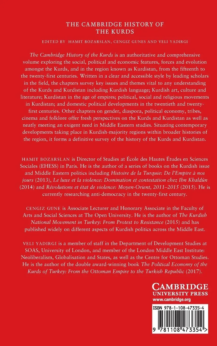 Rückseite: 9781108473354 | The Cambridge History of the Kurds | Veli Yadirgi | Buch | Englisch