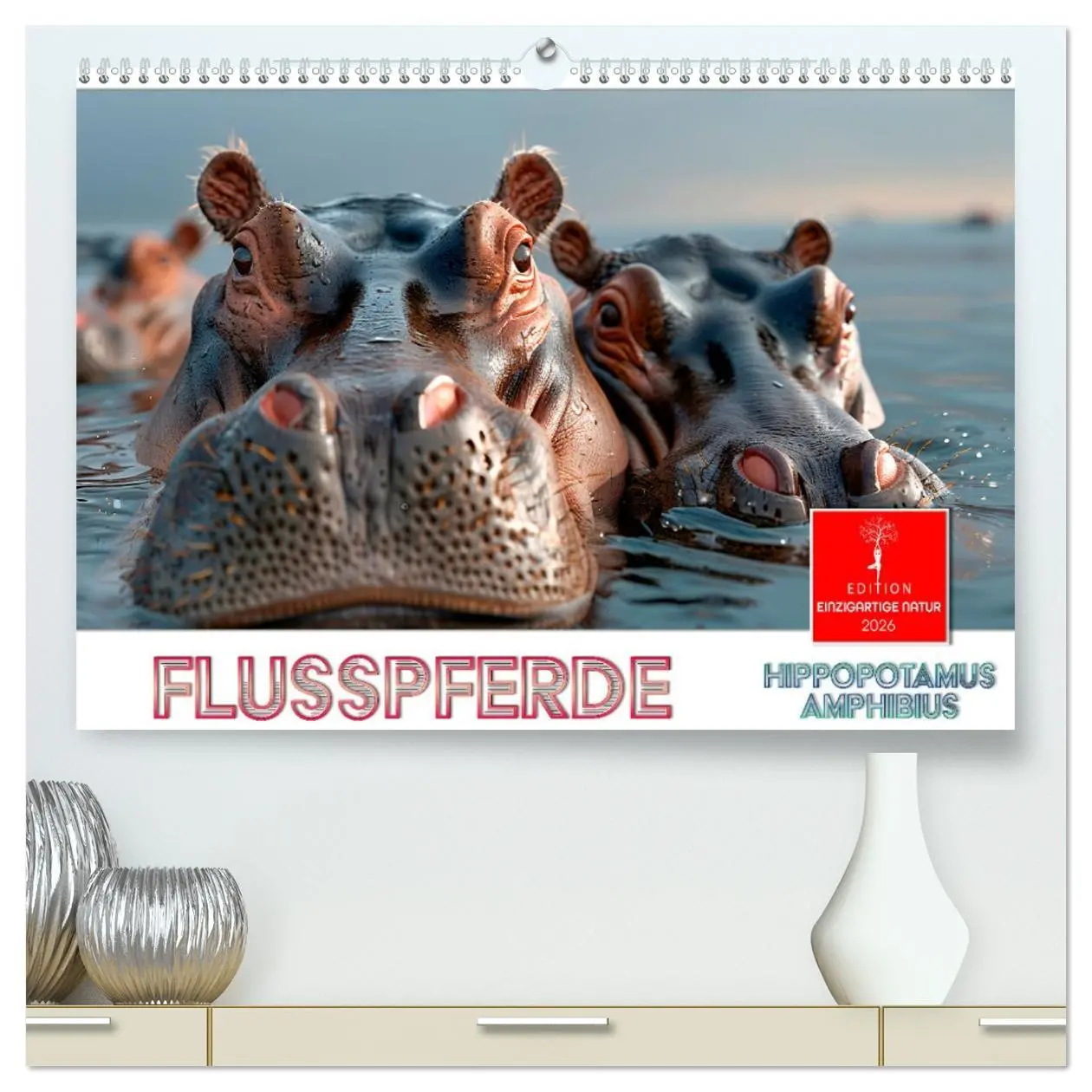 Cover: 9783457373354 | Flusspferde - Hippopotamus amphibius (hochwertiger Premium...