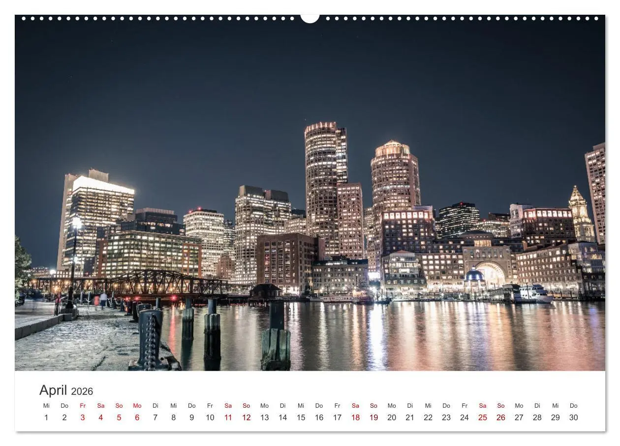 Bild: 9783457443354 | Boston - The Hub of the Universe (hochwertiger Premium Wandkalender...