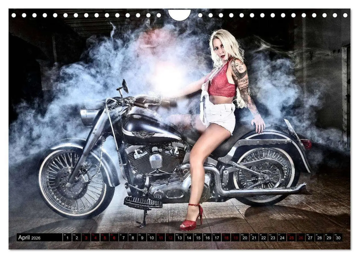 Bild: 9783457683354 | Motorräder und Sexy Girls (Wandkalender 2026 DIN A4 quer), CALVENDO...