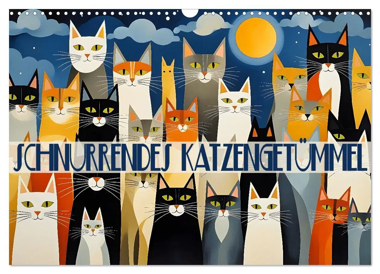 Cover: 9783516603354 | Schnurrendes Katzengetümmel (Wandkalender 2026 DIN A3 quer),...