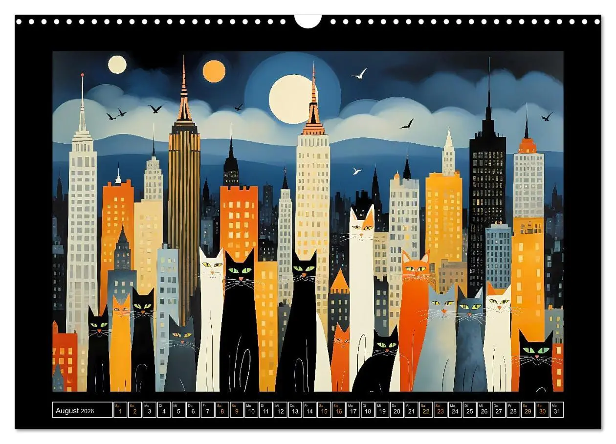 Bild: 9783516603354 | Schnurrendes Katzengetümmel (Wandkalender 2026 DIN A3 quer),...