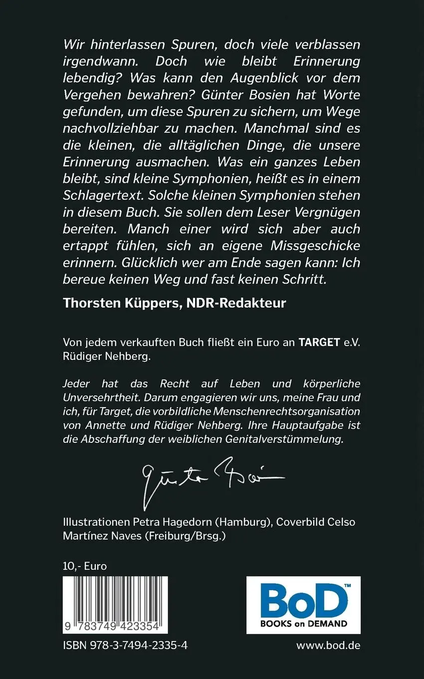 Rückseite: 9783749423354 | Neben der Spur | und andere Wege durchs Leben | Günter Bosien | Buch