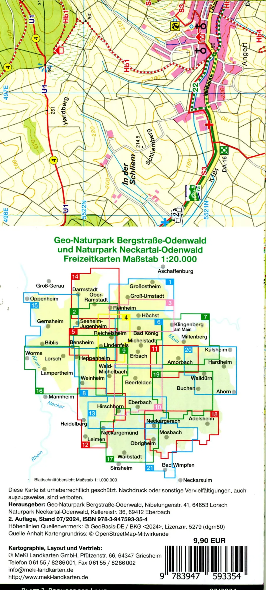 Bild: 9783947593354 | Blatt 3, Breuberger Land | Geo-Naturpark Bergstraße-Odenwald (u. a.)