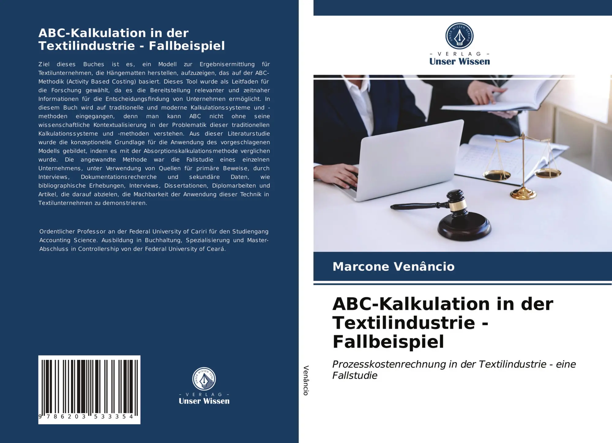 Cover: 9786203533354 | ABC-Kalkulation in der Textilindustrie - Fallbeispiel | Venâncio