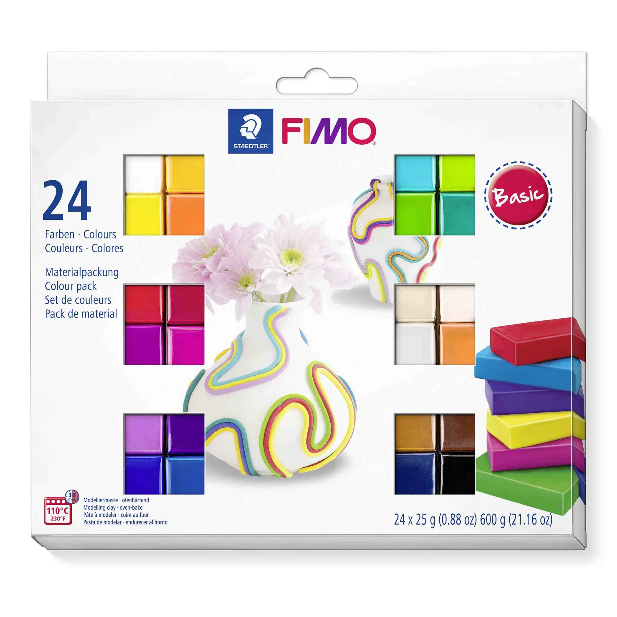 Cover: 4007817053454 | STAEDTLER Modelliermasse FIMO® soft Basic Colours 24er Set | 2021