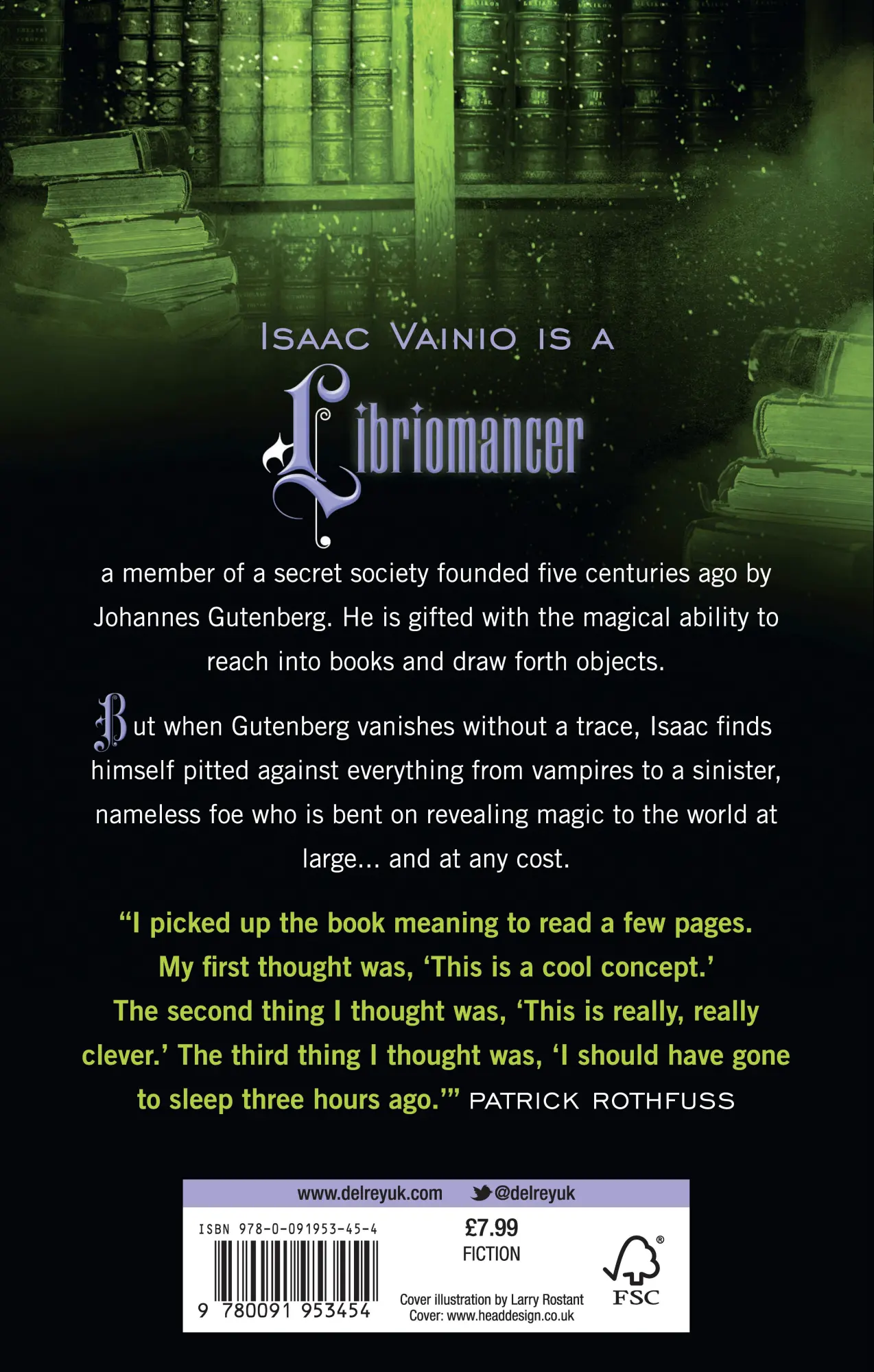 Rückseite: 9780091953454 | Libriomancer | Jim C. Hines | Taschenbuch | Englisch | 2014 | Del Rey