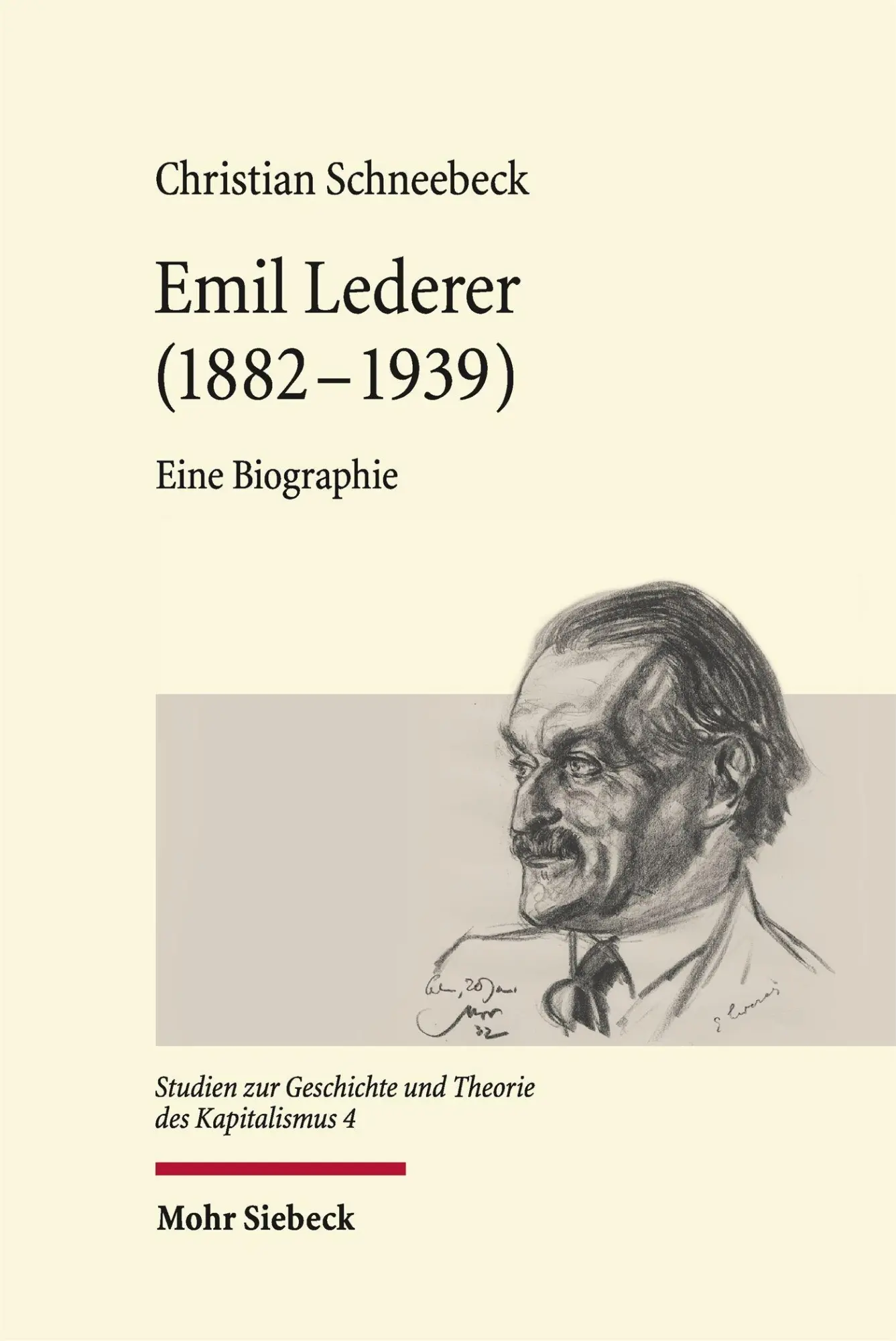 Cover: 9783162003454 | Emil Lederer (1882 - 1939) | Eine Biographie | Christian Schneebeck