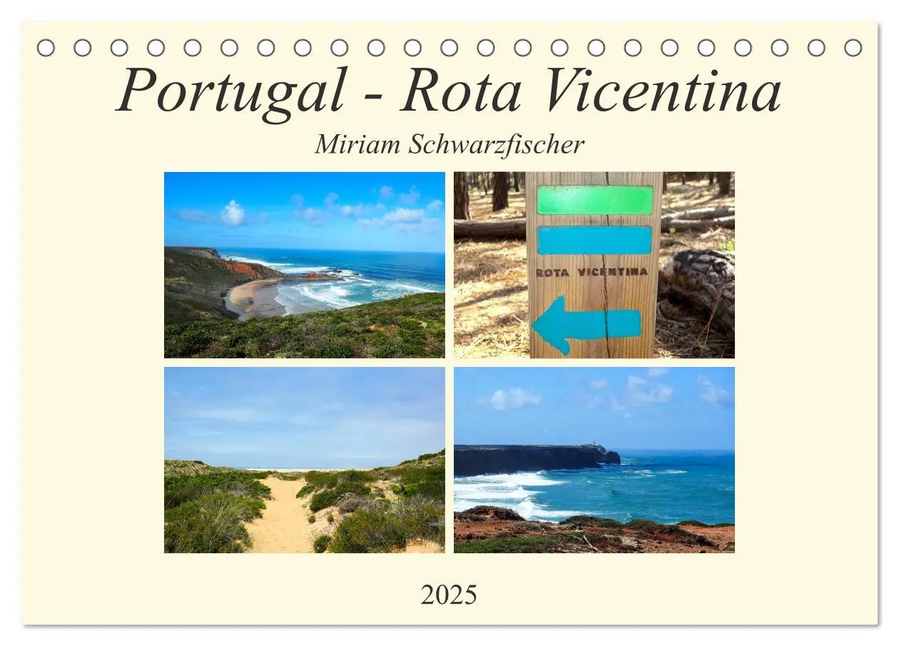 Cover: 9783435273454 | Portugal - Rota Vicentina (Tischkalender 2025 DIN A5 quer),...