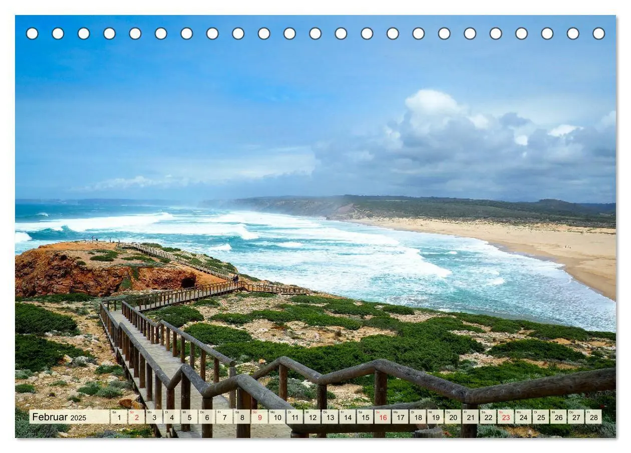 Bild: 9783435273454 | Portugal - Rota Vicentina (Tischkalender 2025 DIN A5 quer),...