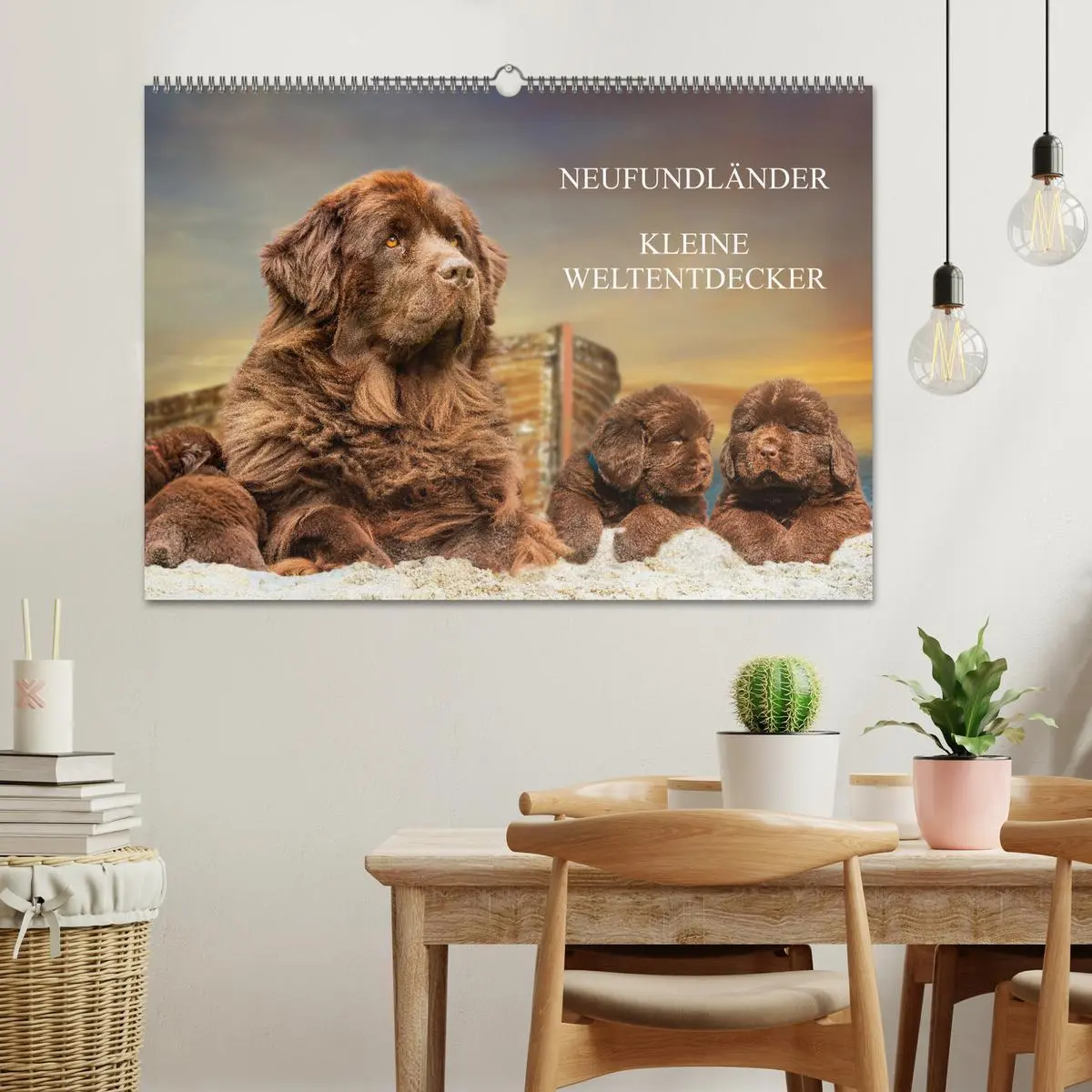 Bild: 9783457363454 | Neufundländer - Kleine Weltentdecker (Wandkalender 2026 DIN A2...