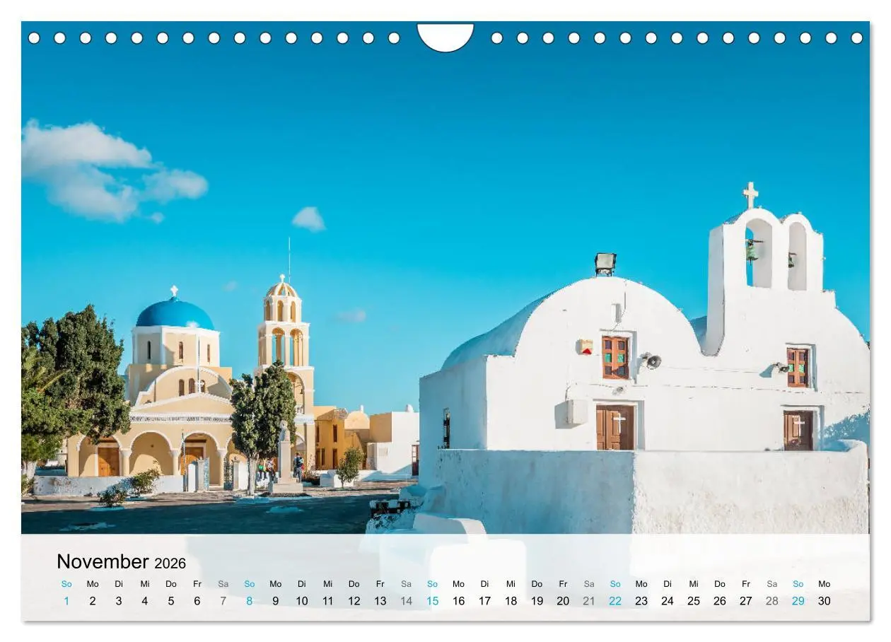 Bild: 9783457673454 | Oia Santorini - Bilderbuch-Dorf von Griechenland (Wandkalender 2026...