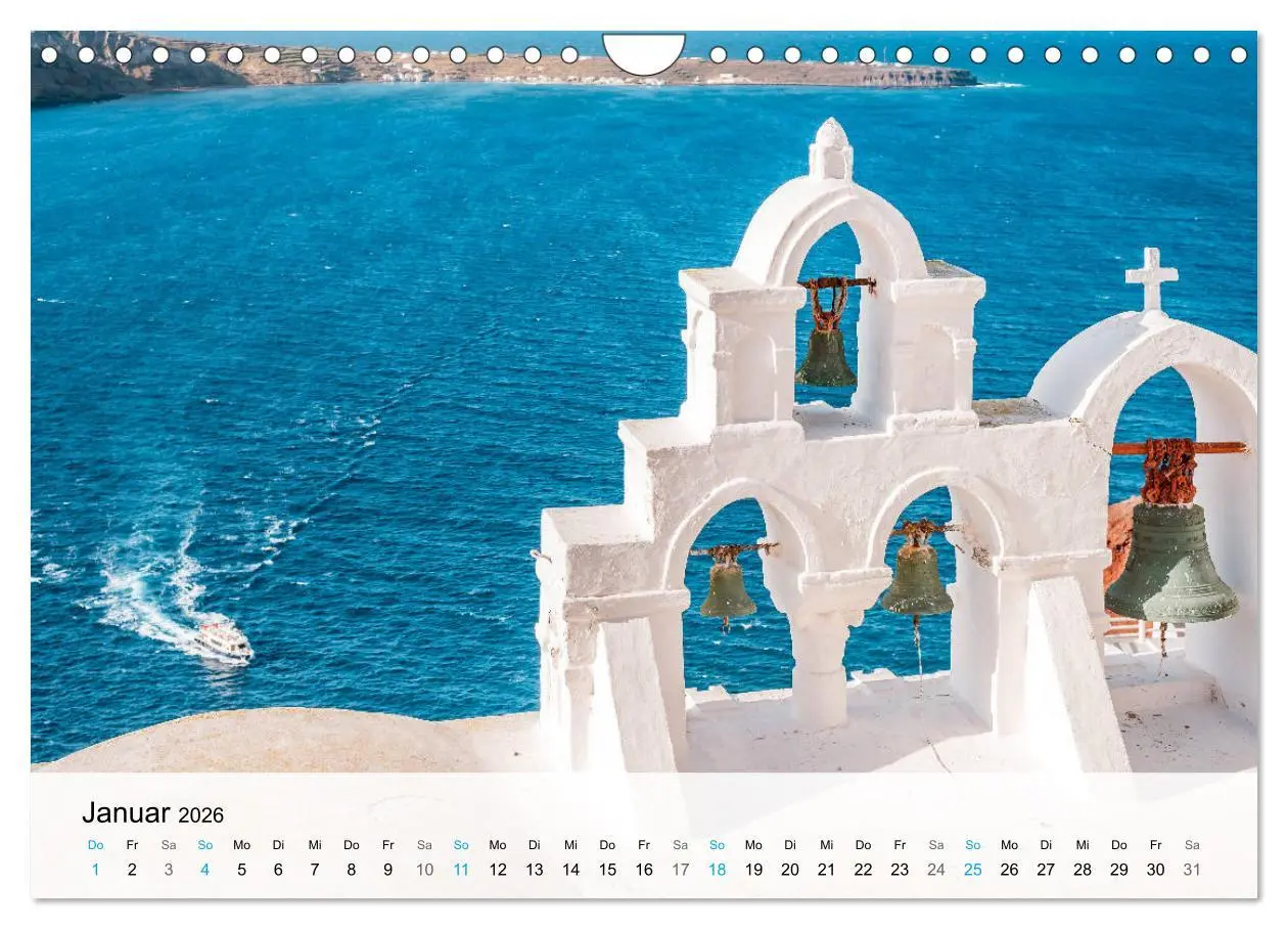 Bild: 9783457673454 | Oia Santorini - Bilderbuch-Dorf von Griechenland (Wandkalender 2026...