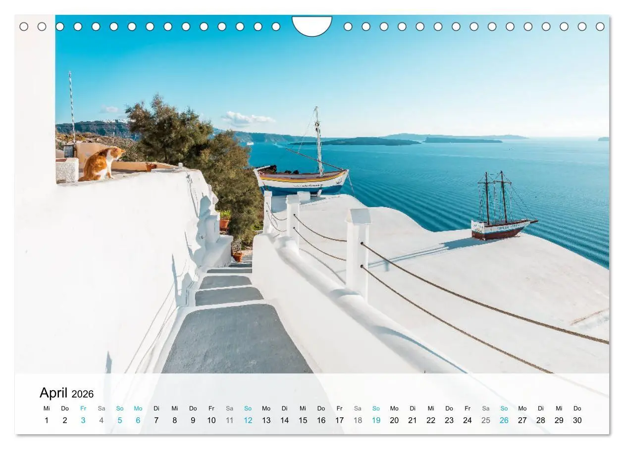 Bild: 9783457673454 | Oia Santorini - Bilderbuch-Dorf von Griechenland (Wandkalender 2026...