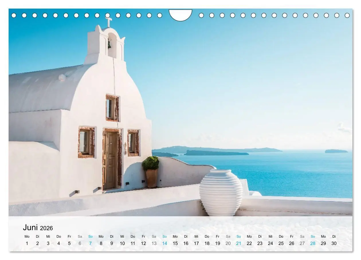 Bild: 9783457673454 | Oia Santorini - Bilderbuch-Dorf von Griechenland (Wandkalender 2026...
