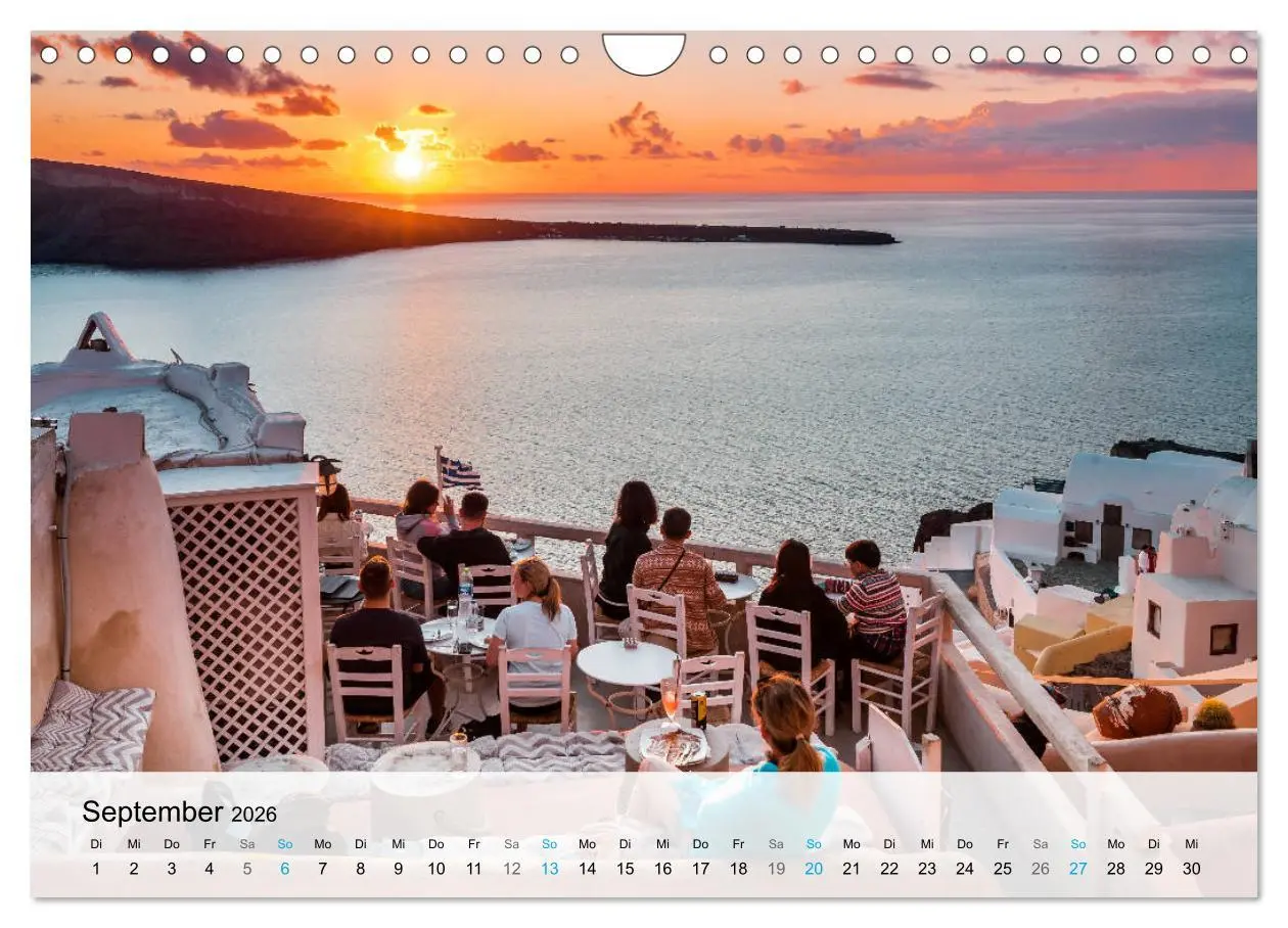 Bild: 9783457673454 | Oia Santorini - Bilderbuch-Dorf von Griechenland (Wandkalender 2026...