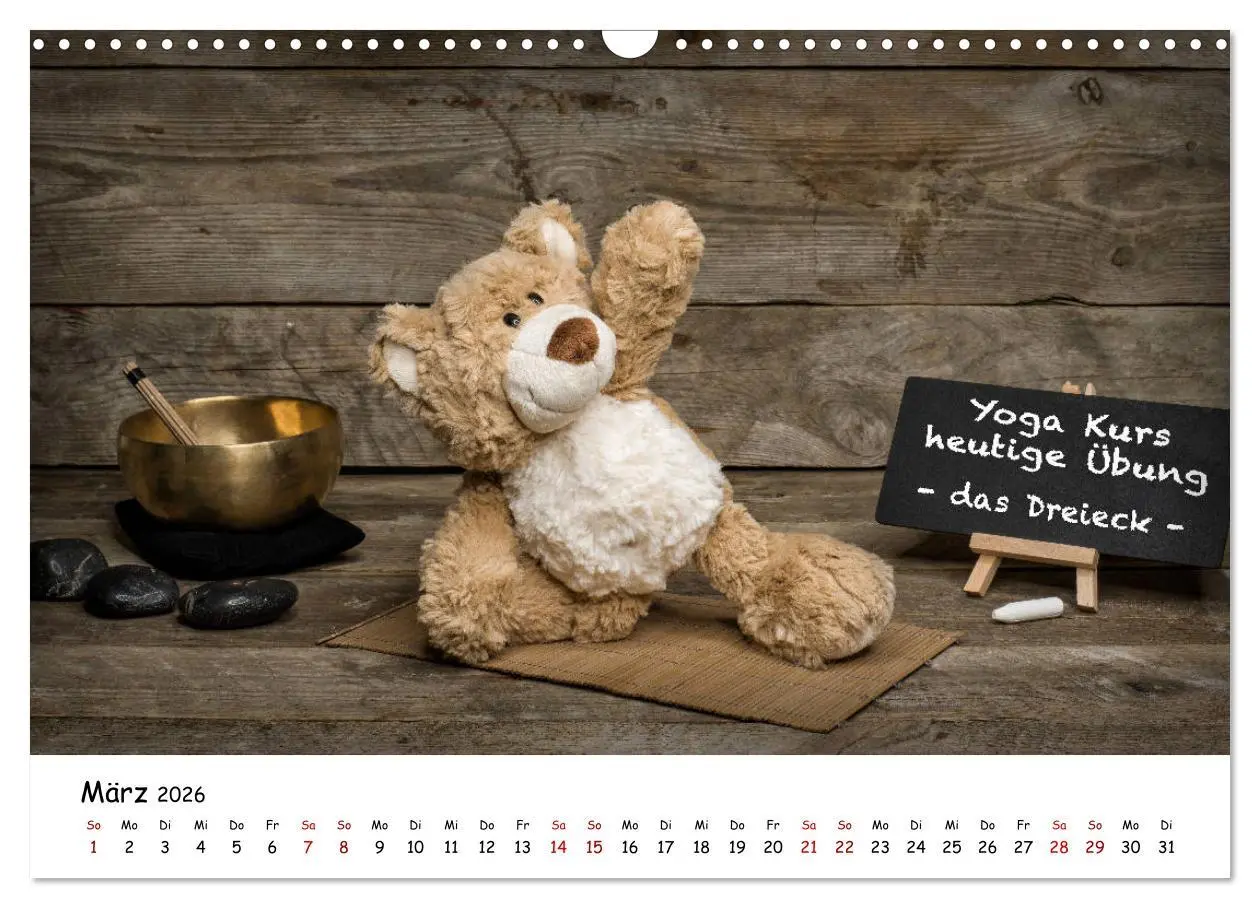 Bild: 9783457813454 | Eddy, der Teddy (Wandkalender 2026 DIN A3 quer), CALVENDO...