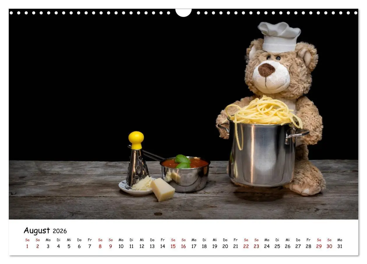 Bild: 9783457813454 | Eddy, der Teddy (Wandkalender 2026 DIN A3 quer), CALVENDO...
