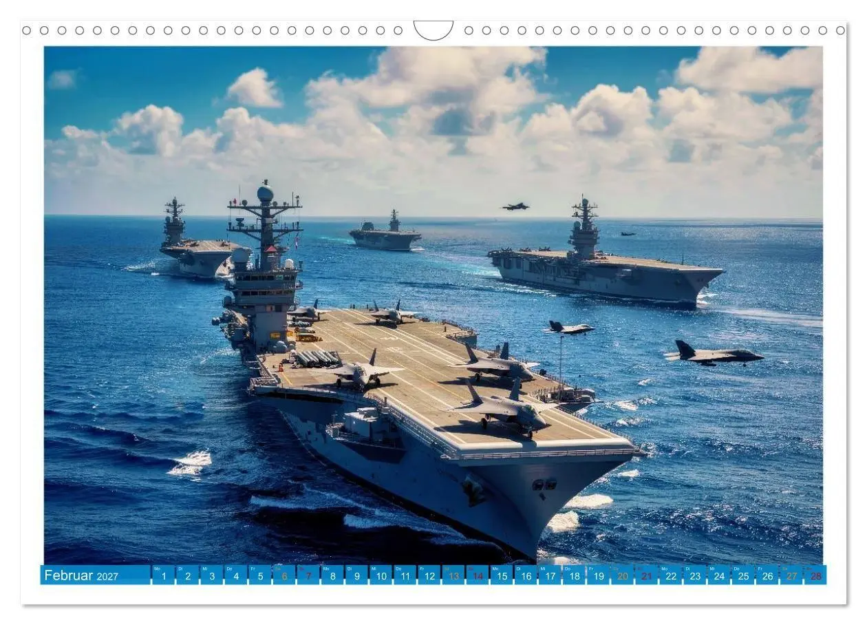 Bild: 9783516763454 | Flugzeugträger - Macht aus Stahl (Wandkalender 2027 DIN A3 quer),...