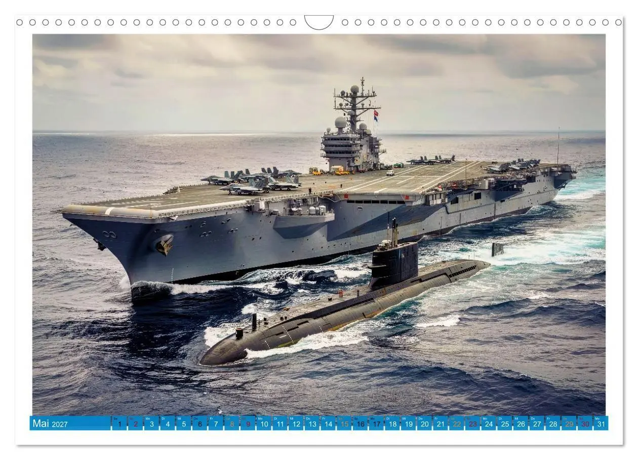 Bild: 9783516763454 | Flugzeugträger - Macht aus Stahl (Wandkalender 2027 DIN A3 quer),...