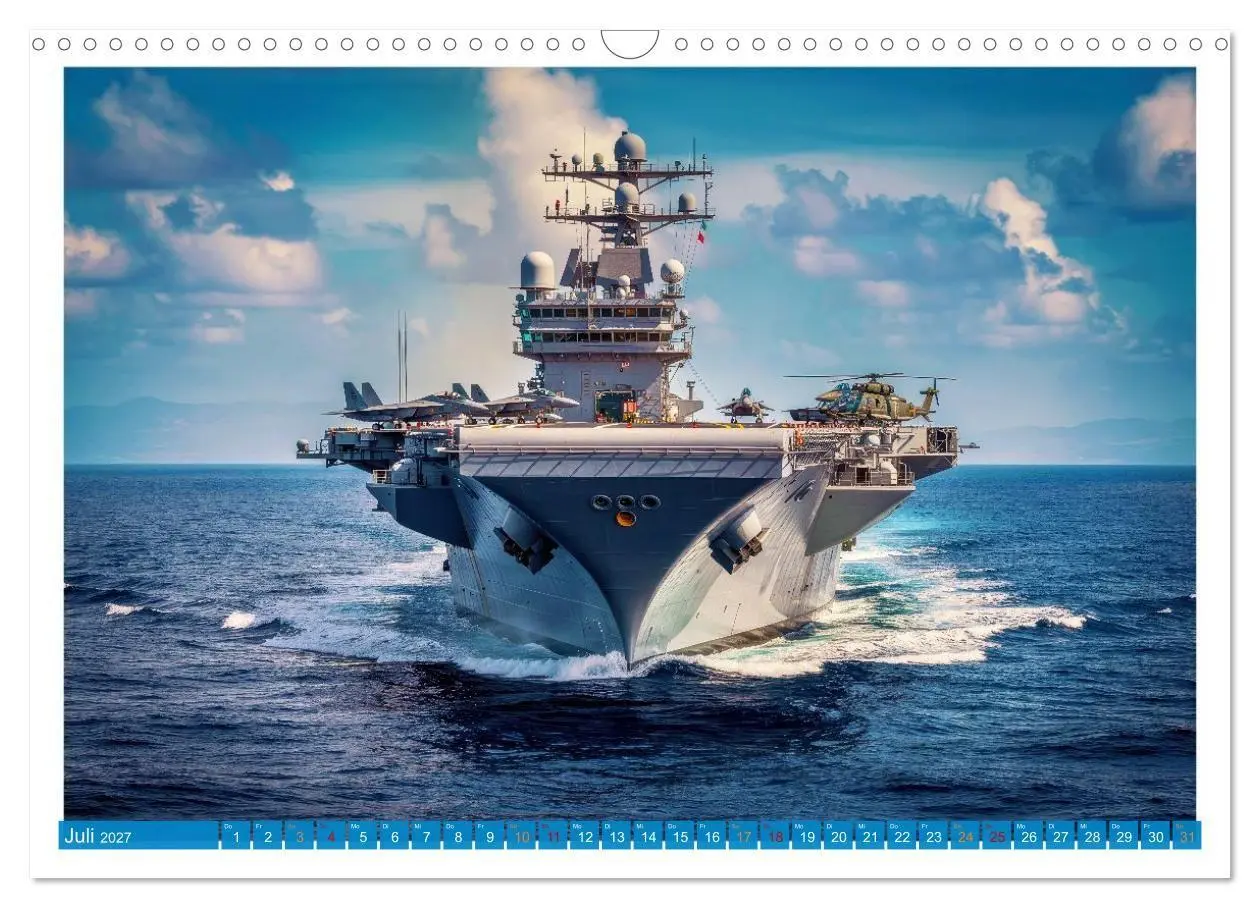 Bild: 9783516763454 | Flugzeugträger - Macht aus Stahl (Wandkalender 2027 DIN A3 quer),...