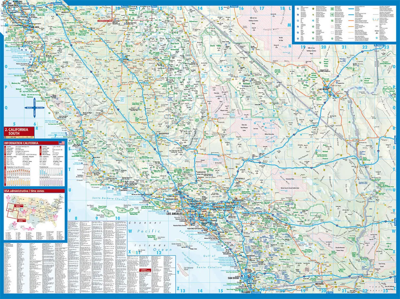 Bild: 9783866093454 | Borch Map Kalifornien. California | (Land-)Karte | 2 S. | Deutsch