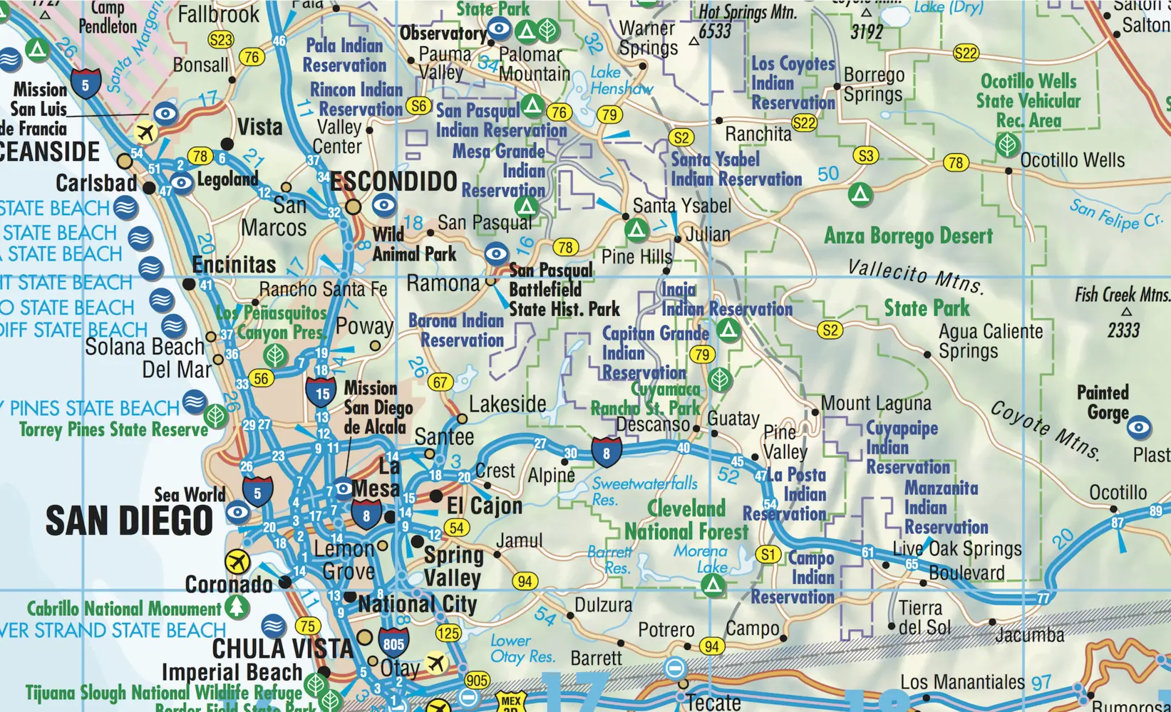 Bild: 9783866093454 | Borch Map Kalifornien. California | (Land-)Karte | 2 S. | Deutsch