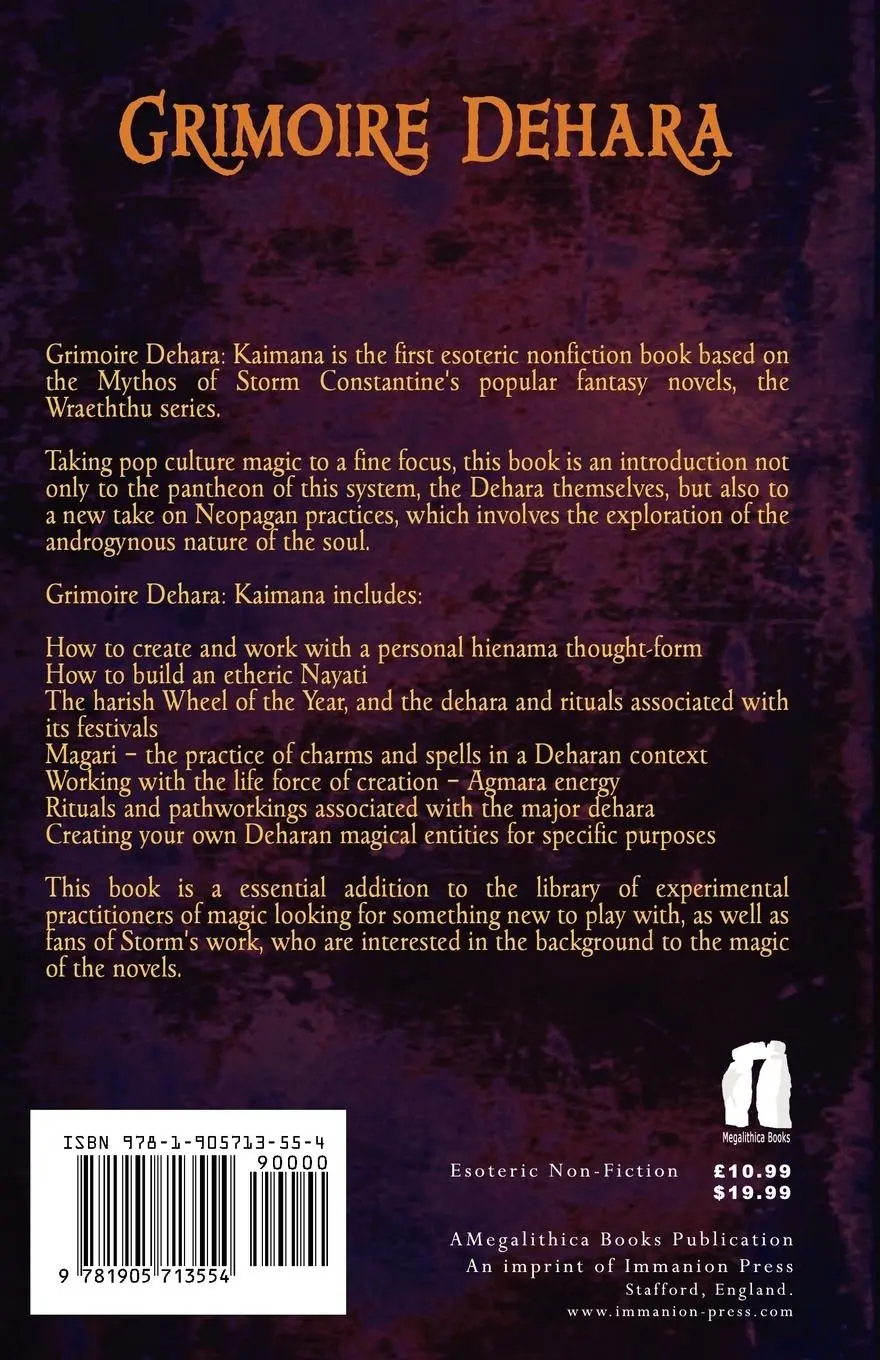 Rückseite: 9781905713554 | Grimoire Dehara | Kaimana | Storm Constantine | Taschenbuch | Englisch