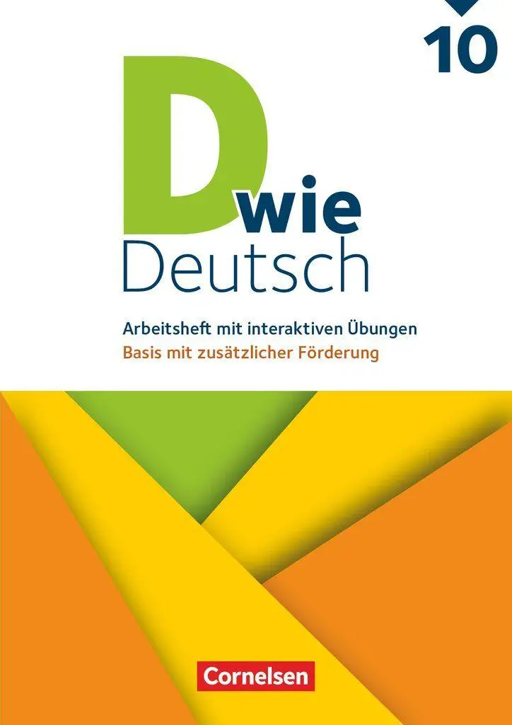 Cover: 9783062003554 | D wie Deutsch 10. Schuljahr - Basis mit zusätzlicher Förderung - Zu...