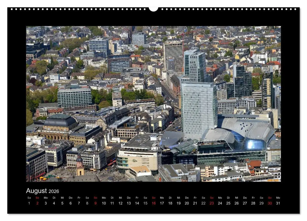 Bild: 9783457973554 | über den Dächern von FRANKFURT (Wandkalender 2026 DIN A2 quer),...