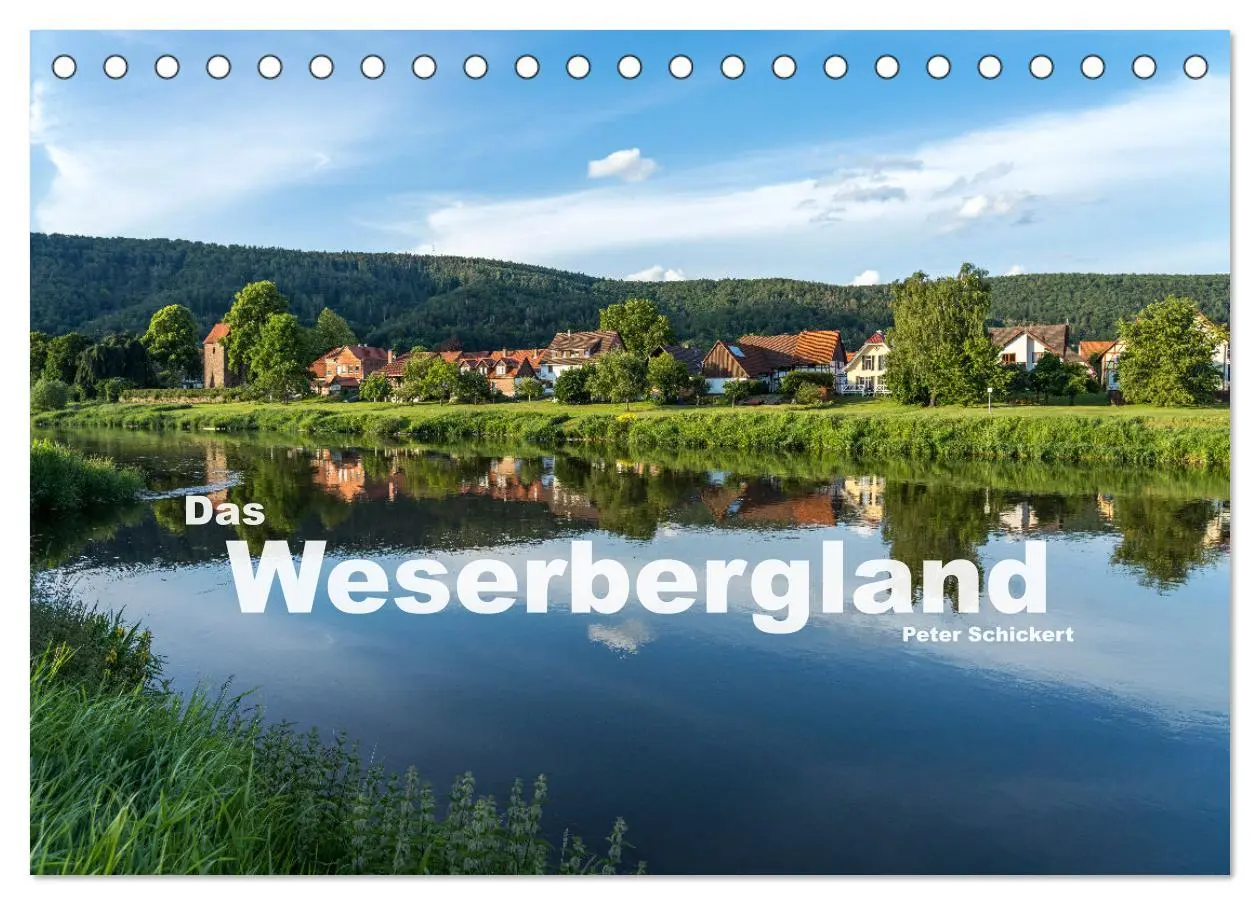 Cover: 9783457583654 | Das Weserbergland (Tischkalender 2026 DIN A5 quer), CALVENDO...