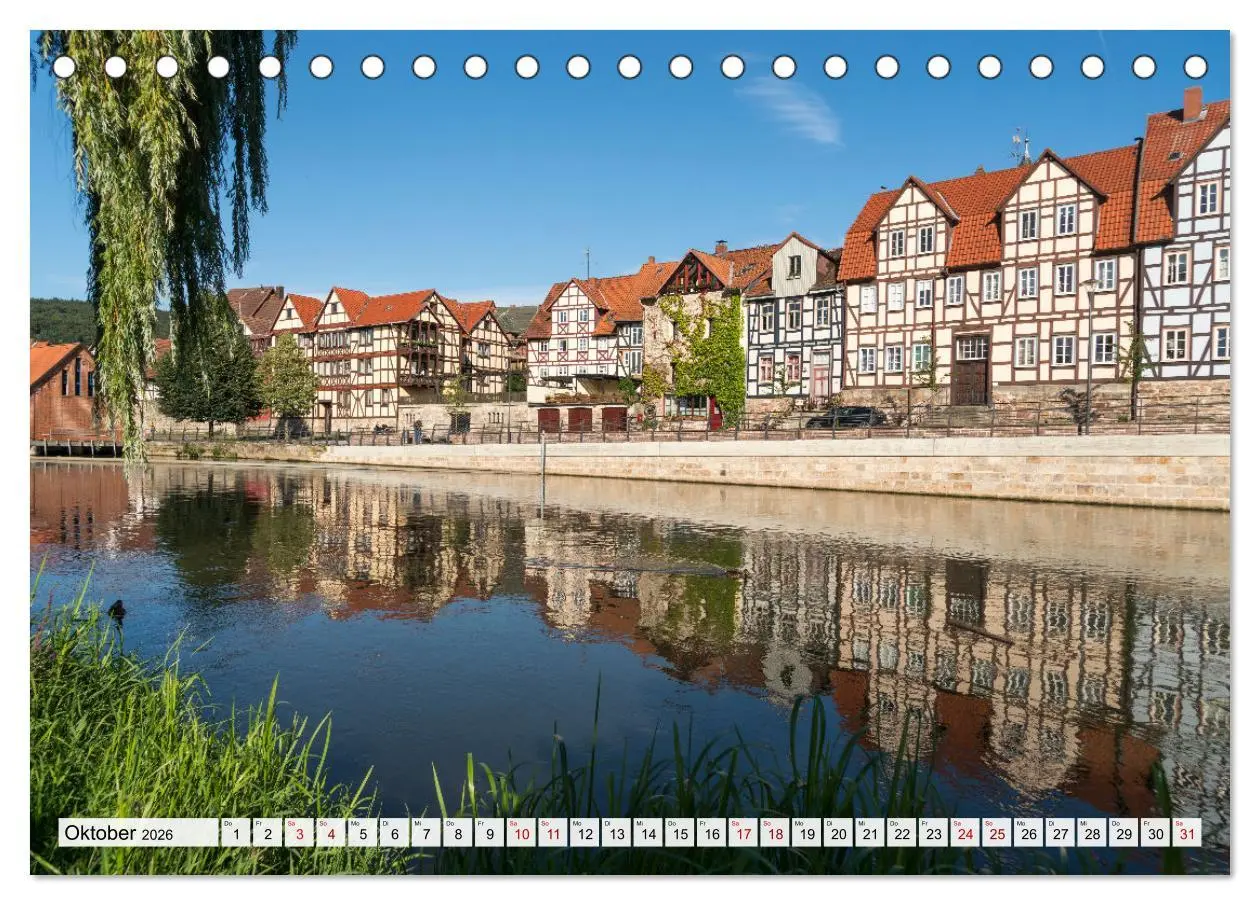 Bild: 9783457583654 | Das Weserbergland (Tischkalender 2026 DIN A5 quer), CALVENDO...
