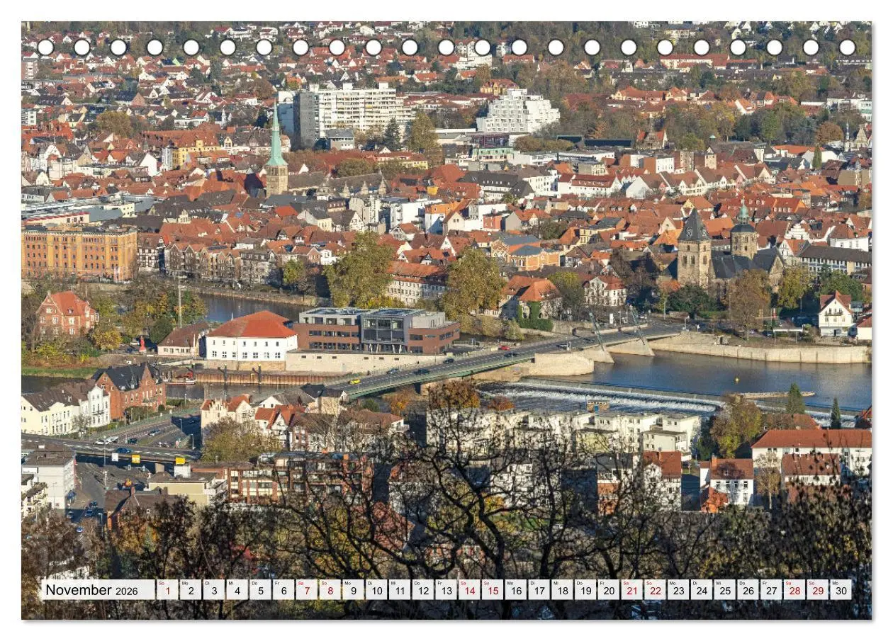 Bild: 9783457583654 | Das Weserbergland (Tischkalender 2026 DIN A5 quer), CALVENDO...