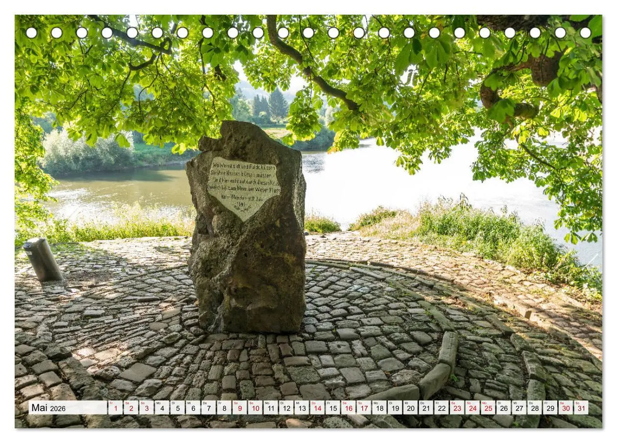 Bild: 9783457583654 | Das Weserbergland (Tischkalender 2026 DIN A5 quer), CALVENDO...