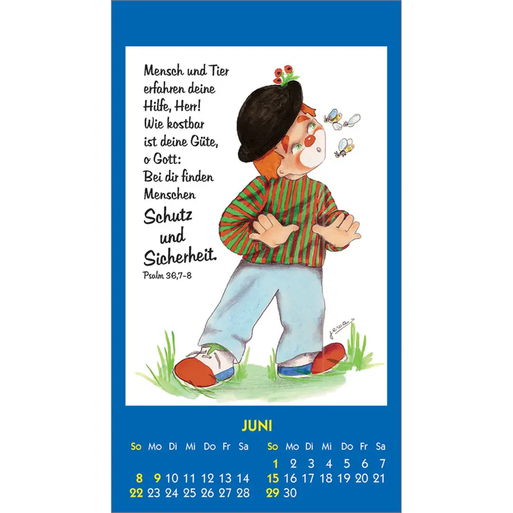 Bild: 9783754893654 | Kleine Clown-Grüße 2025 | Aufkleber-Kalender mit Clown-Motiven | 2025