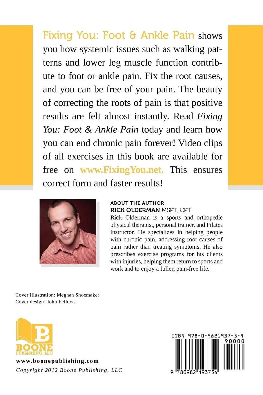 Rückseite: 9780982193754 | Fixing You | Foot &amp; Ankle Pain | Rick Olderman | Taschenbuch | 2012