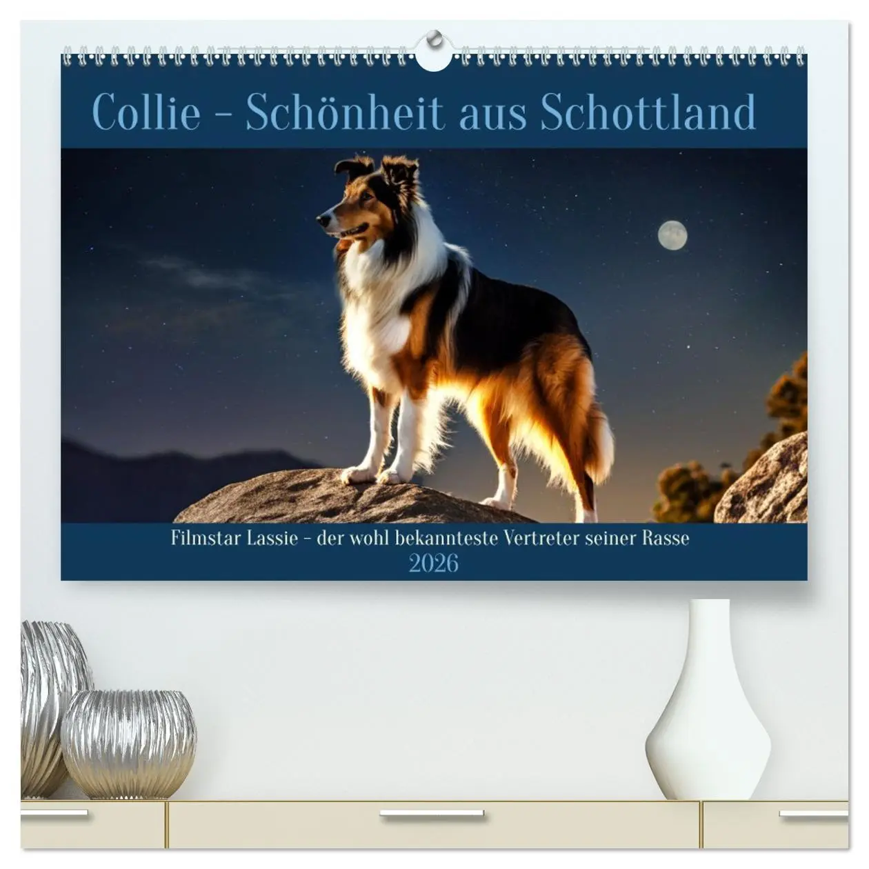 Cover: 9783457403754 | Traumhund Collie (hochwertiger Premium Wandkalender 2026 DIN A2...