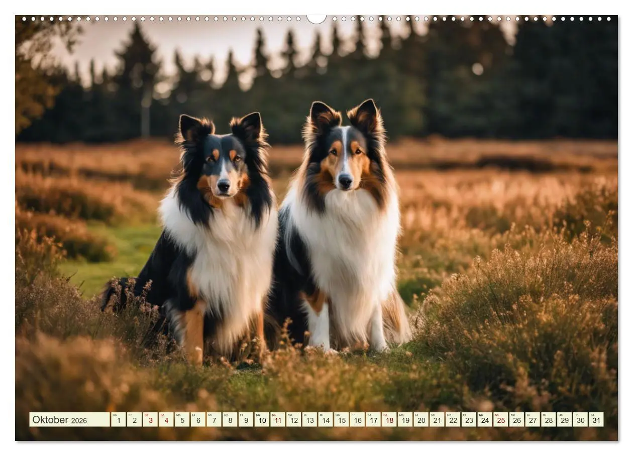 Bild: 9783457403754 | Traumhund Collie (hochwertiger Premium Wandkalender 2026 DIN A2...