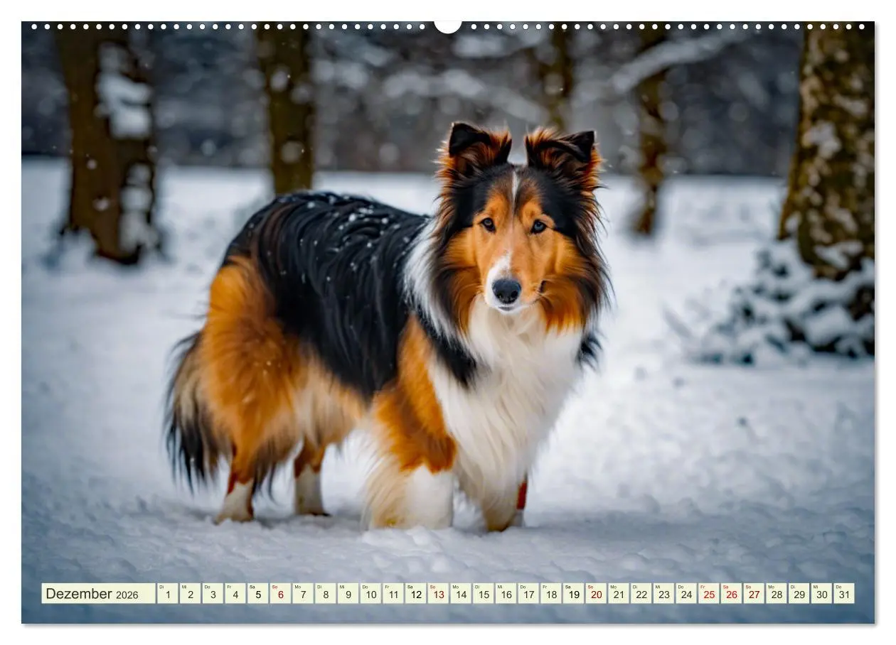 Bild: 9783457403754 | Traumhund Collie (hochwertiger Premium Wandkalender 2026 DIN A2...
