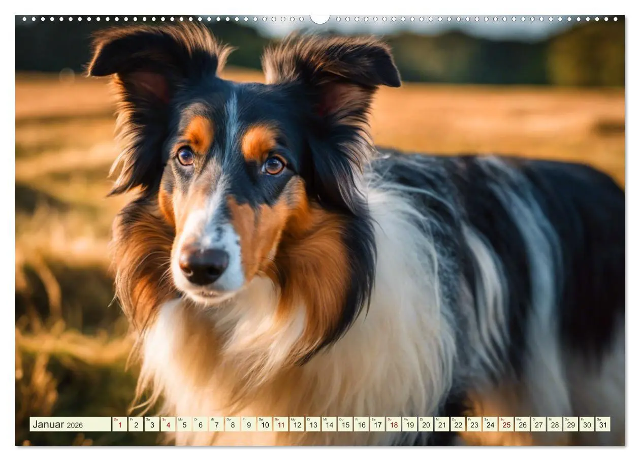 Bild: 9783457403754 | Traumhund Collie (hochwertiger Premium Wandkalender 2026 DIN A2...