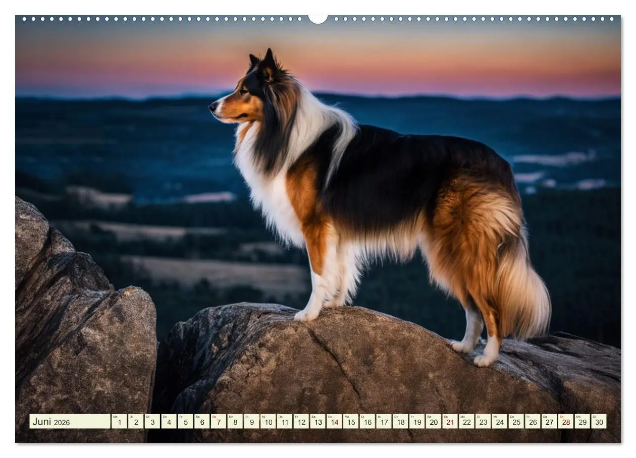 Bild: 9783457403754 | Traumhund Collie (hochwertiger Premium Wandkalender 2026 DIN A2...