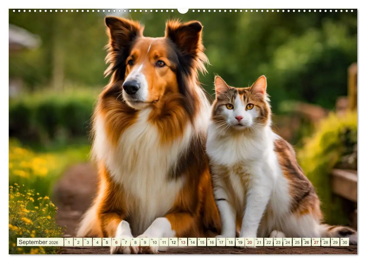 Bild: 9783457403754 | Traumhund Collie (hochwertiger Premium Wandkalender 2026 DIN A2...