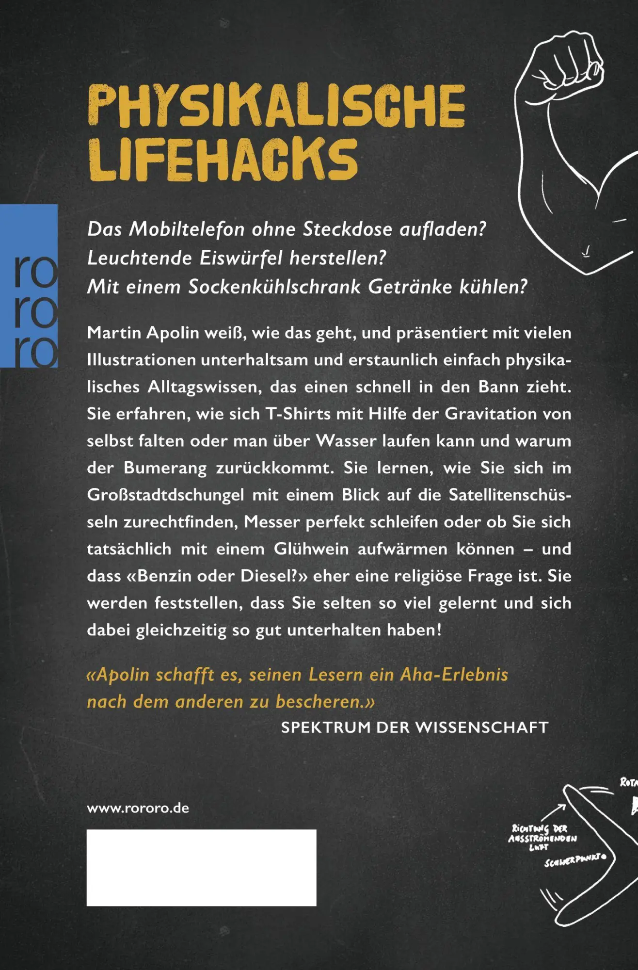 Rückseite: 9783499603754 | Physik für echte Männer | Martin Apolin | Taschenbuch | 344 S. | 2021