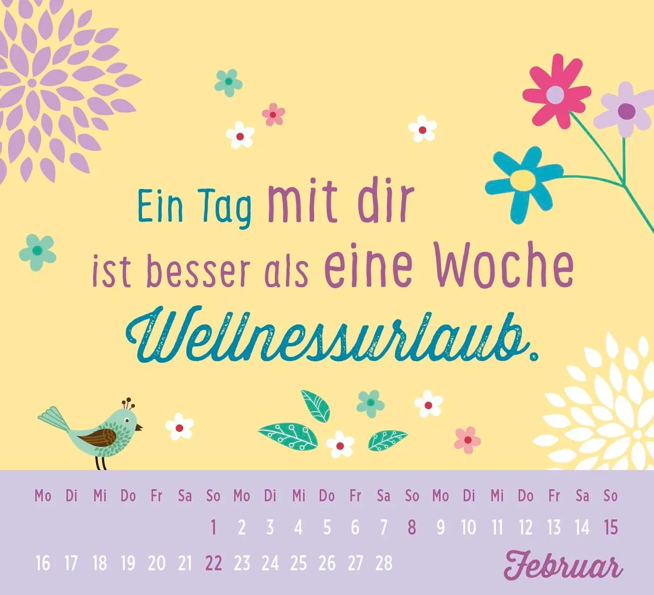 Bild: 4036442013854 | Mini-Kalender 2026: Für mein Schwesterherz | Groh Verlag | Kalender