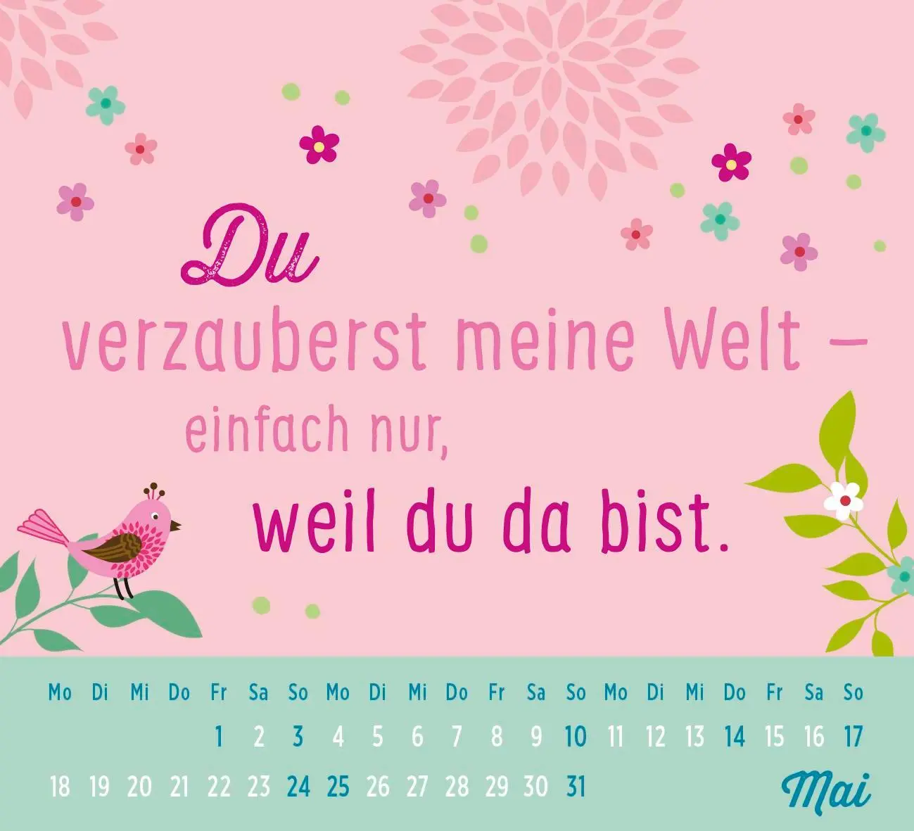 Bild: 4036442013854 | Mini-Kalender 2026: Für mein Schwesterherz | Groh Verlag | Kalender