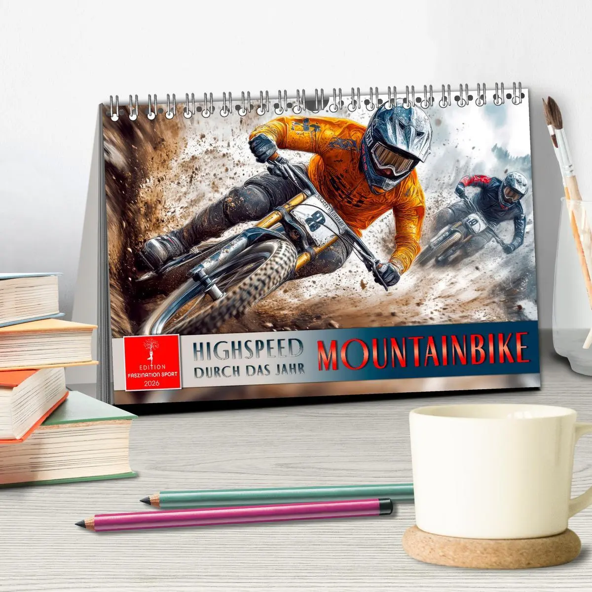 Bild: 9783457253854 | Mountainbike - Highspeed durch das Jahr (Tischkalender 2026 DIN A5...
