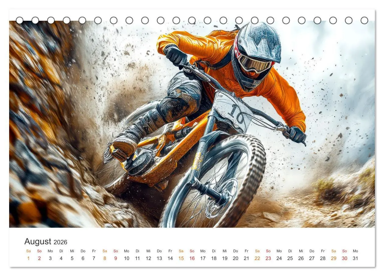 Bild: 9783457253854 | Mountainbike - Highspeed durch das Jahr (Tischkalender 2026 DIN A5...