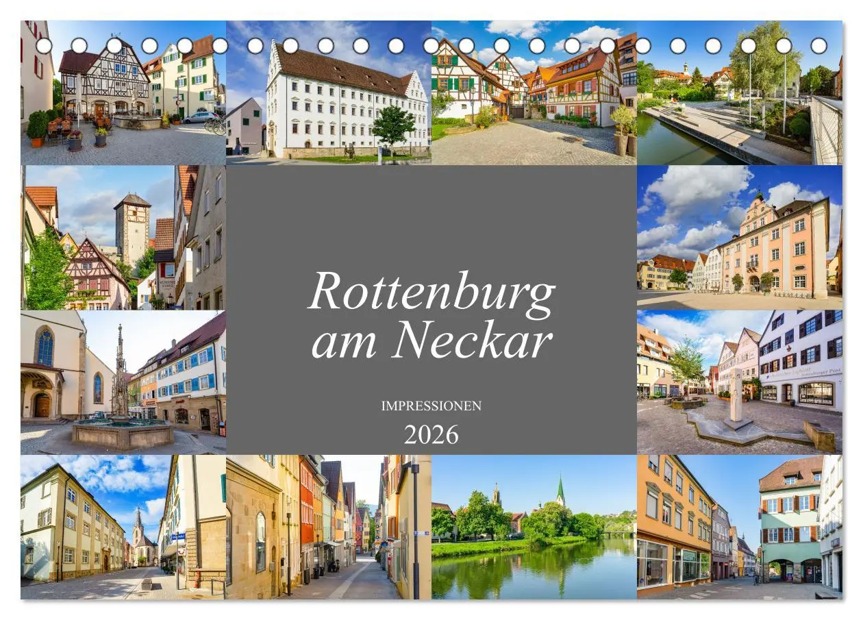 Cover: 9783457633854 | Rottenburg am Neckar Impressionen (Tischkalender 2026 DIN A5 quer),...